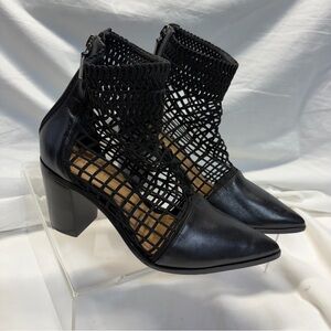 SCHUTZ Rosmari Fishnet Bootie